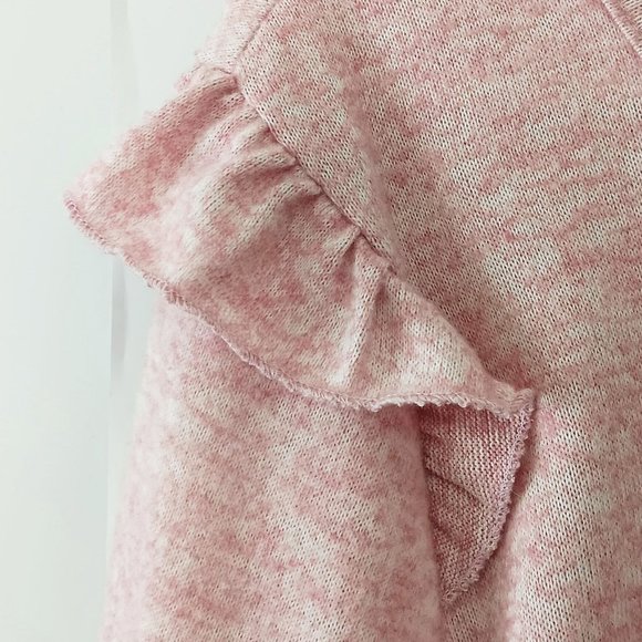 ADRIENNE VITTADINI Pink Ruffled Sweater Size M - Picture 3 of 11
